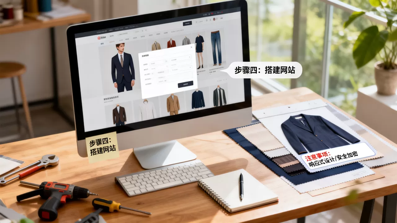 服装商城网站建设步骤四搭建网站怎么做,有哪些注意事项 服装商城网站建设步骤四搭建网站怎么做,有哪些注意事项