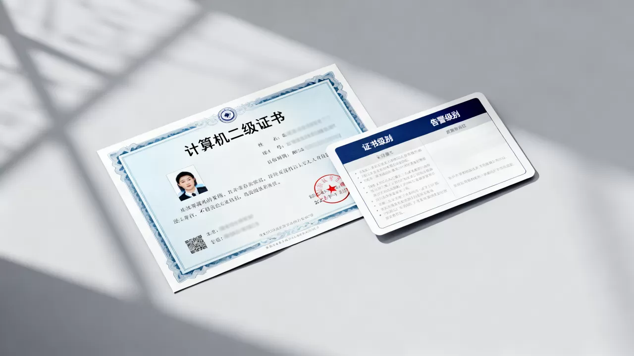 计算机二级证书级别和告警级别有哪些区别,怎么区分? 计算机二级证书级别和告警级别有哪些区别,怎么区分?