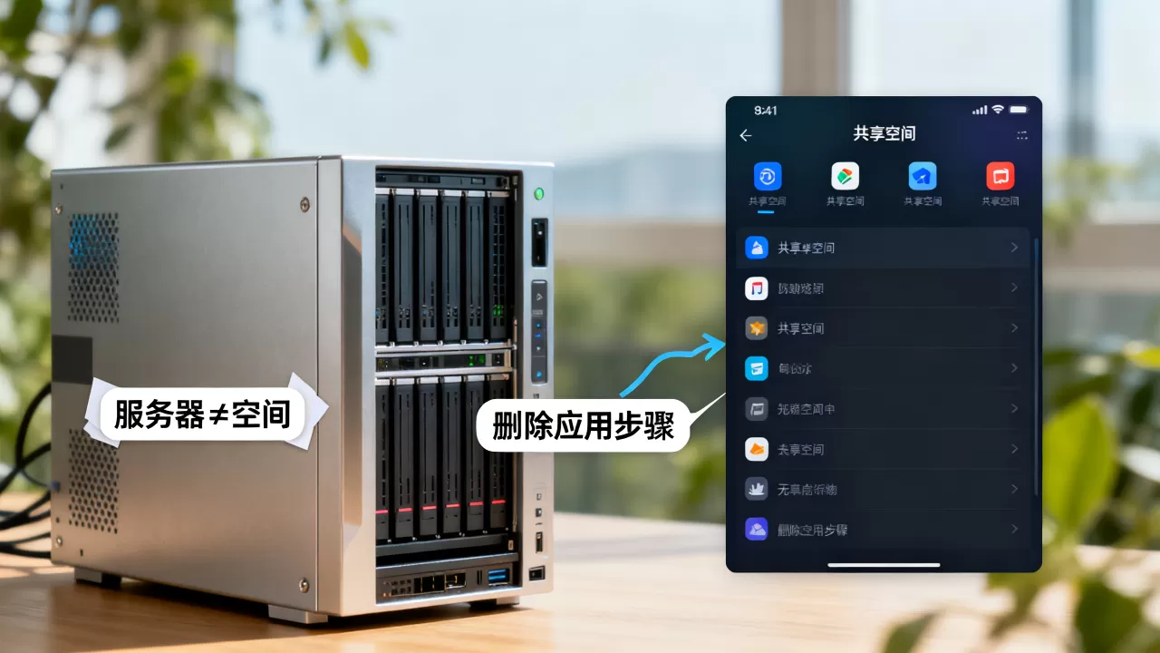 服务器真的等于空间吗,如何删除共享空间中的应用? 服务器真的等于空间吗,如何删除共享空间中的应用?