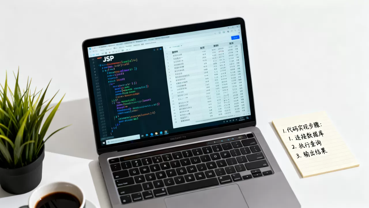 JSP怎么展示数据库数据？，代码如何实现