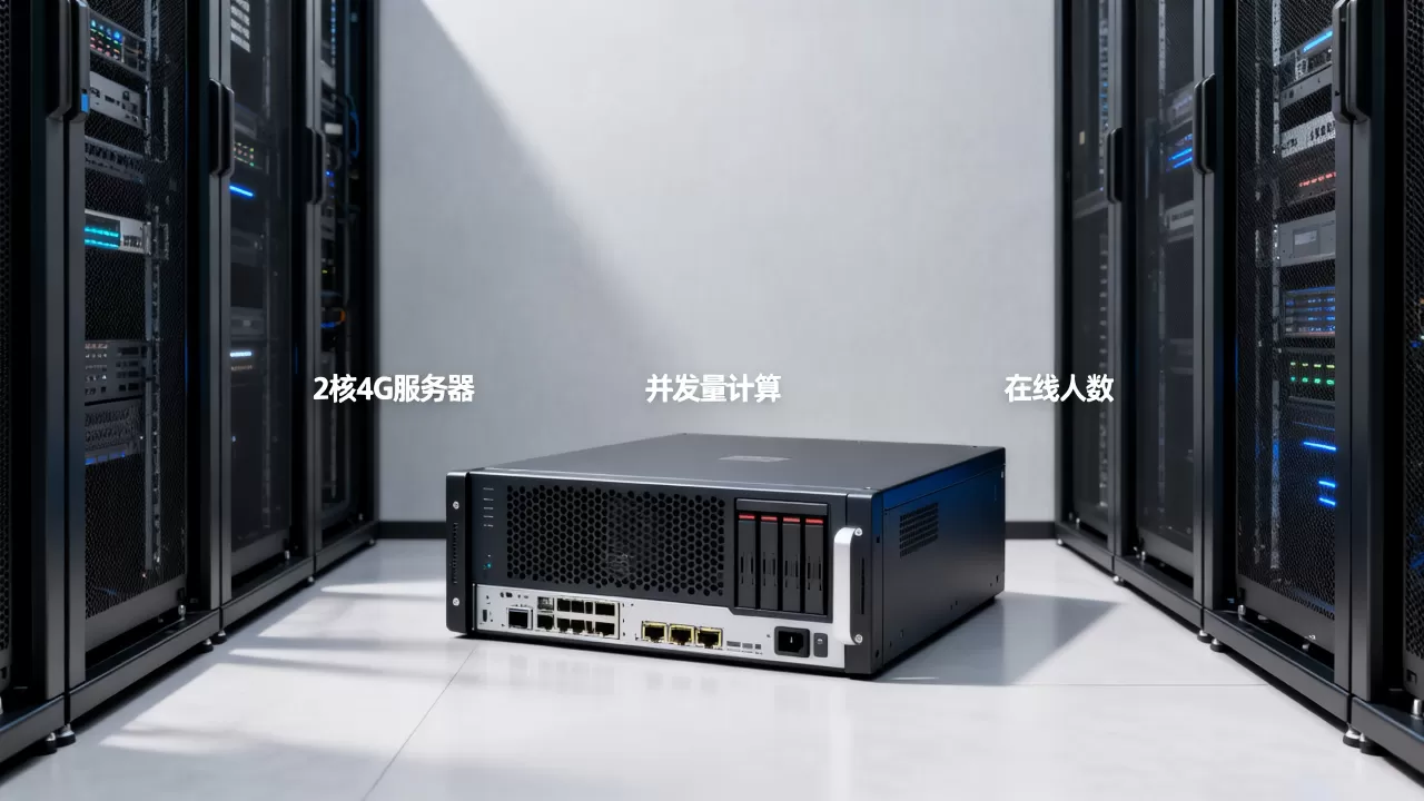 2核4G服务器能支持多少人在线？,并发量怎么算？