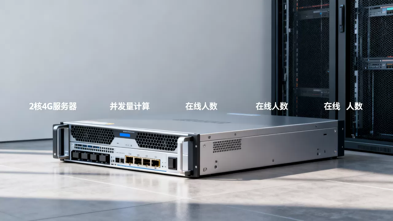 2核4G服务器能支持多少人在线？,并发量怎么算？