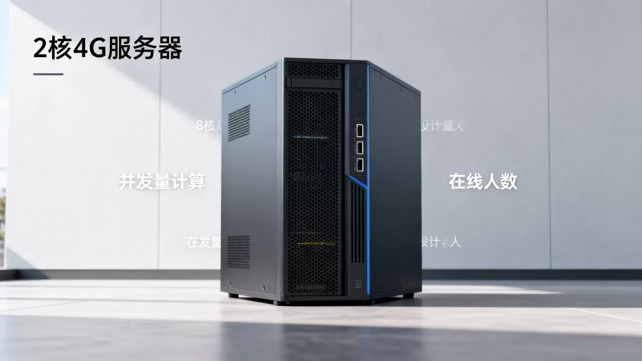 2核4G服务器能支持多少人在线？,并发量怎么算？