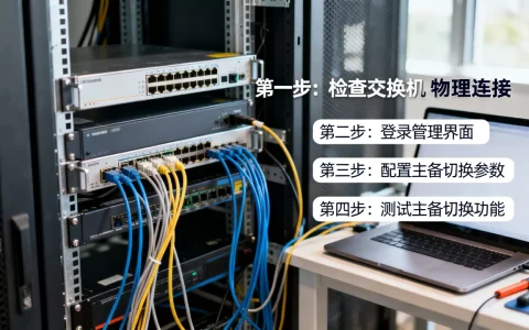 服务器主备交换机端该怎么配置，配置步骤有哪些