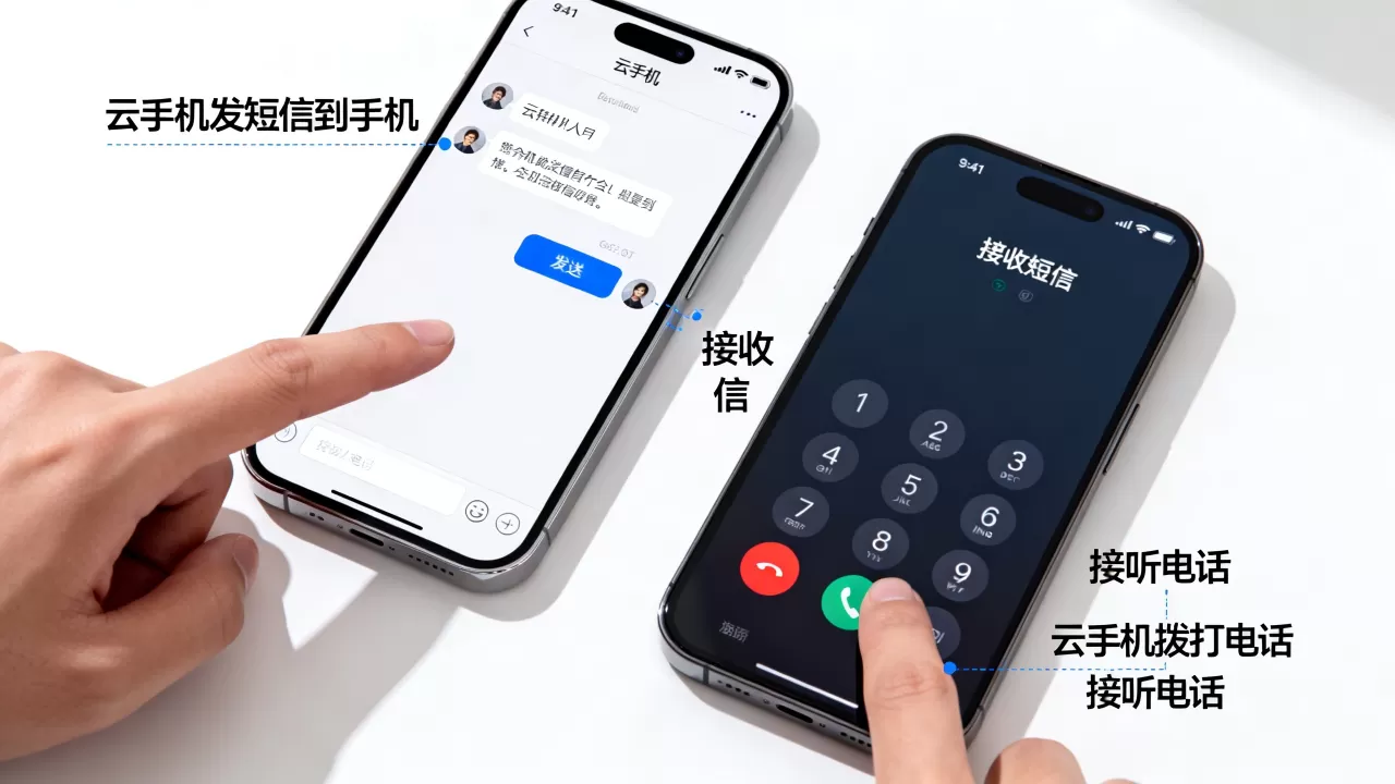 云手机可以发短信到手机、打电话吗？，怎么用？
