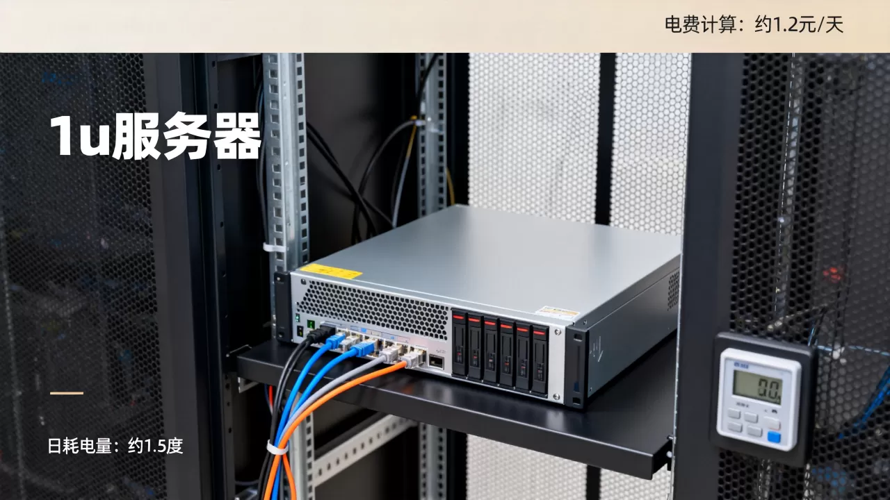 一台1u服务器一天耗电多少？，服务器一天电费多少钱？