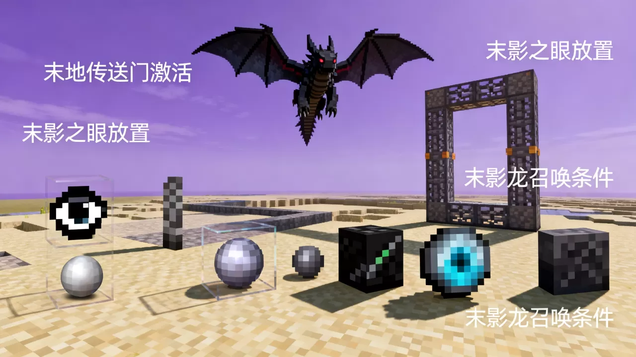 我的世界2b2t服务器如何设置末影？，末影龙怎么召唤？