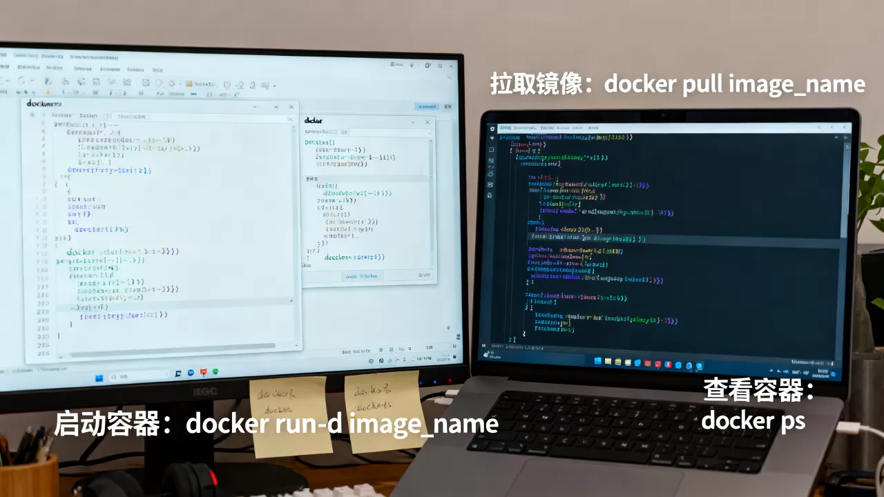 如何通过docker镜像启动容器？，步骤是什么？