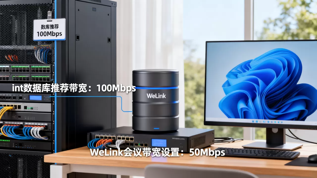 int数据库和WeLink会议带宽多大合适?,怎么设置? int数据库和WeLink会议带宽多大合适?,怎么设置?
