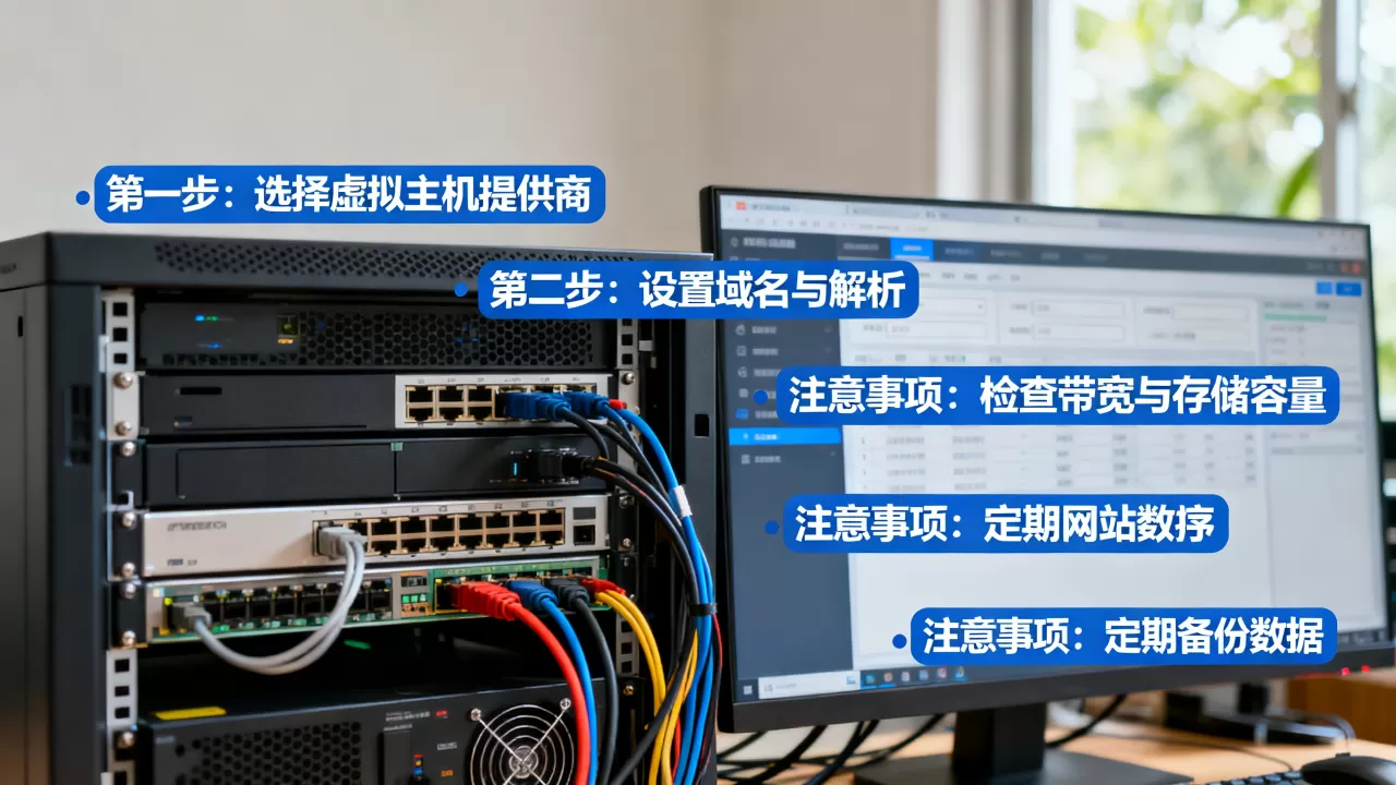 服务器虚拟主机怎么配置,具体步骤和注意事项有哪些? 服务器虚拟主机怎么配置,具体步骤和注意事项有哪些?