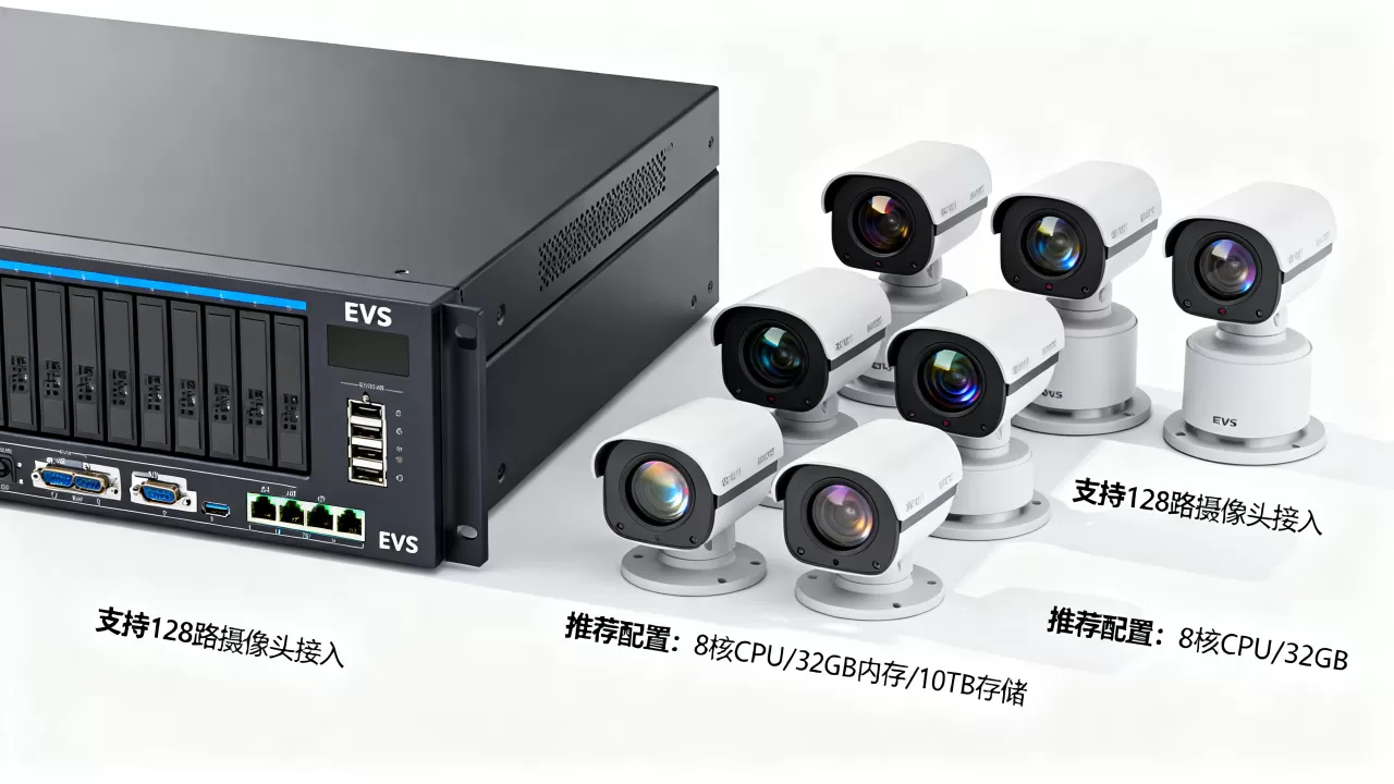 evs存储服务器最多能添加多少路摄像头,配置怎么选? evs存储服务器最多能添加多少路摄像头,配置怎么选?
