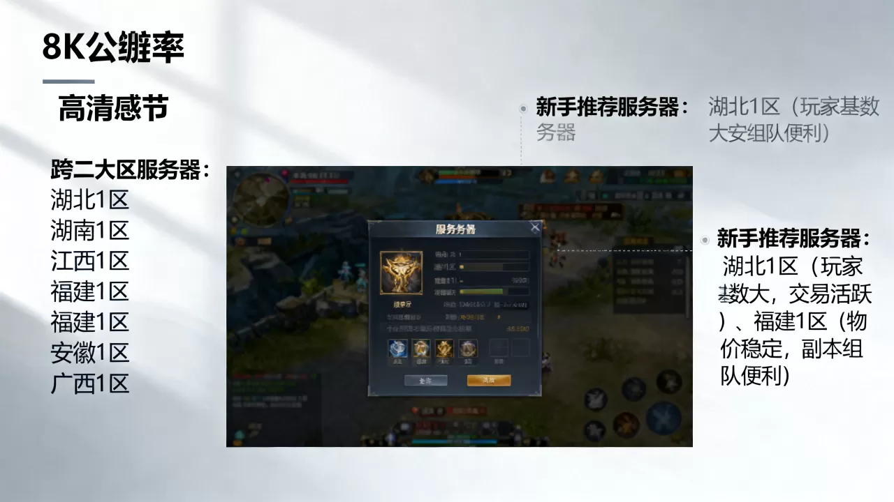 跨二大区有哪些服务器，哪个服务器最适合新手玩家