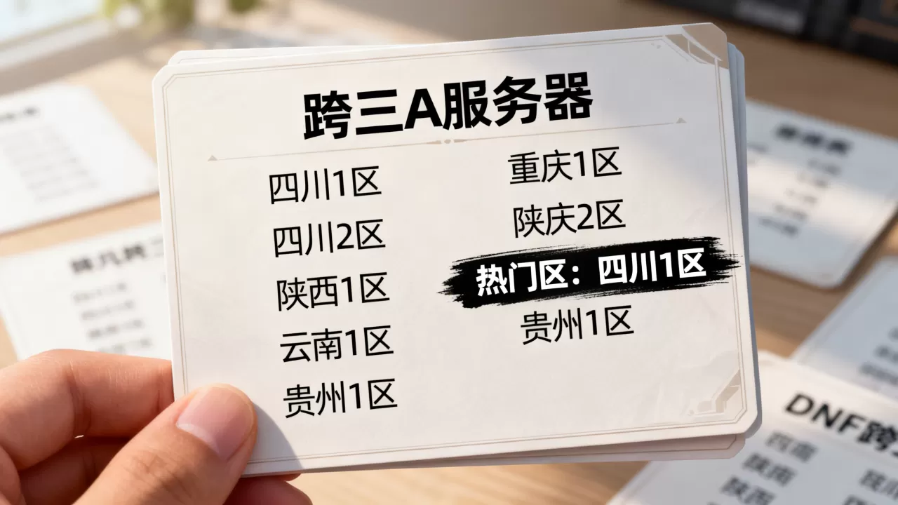 DNF跨三A服务器到底有哪些区？，哪个区最热门？