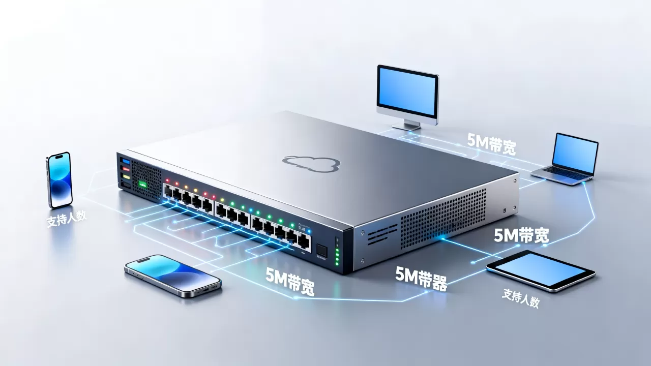 云服务器5m带宽到底能支持多少人，够用吗？