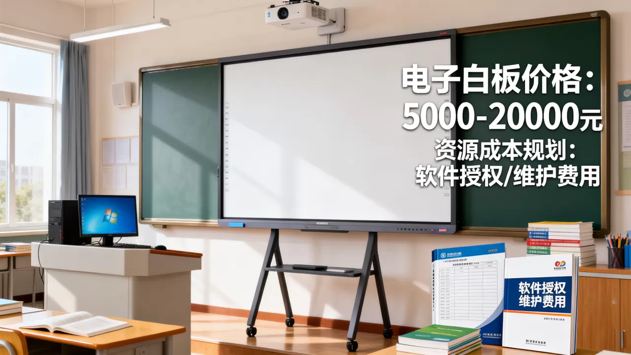 教室教学电子白板多少钱？，资源成本怎么规划