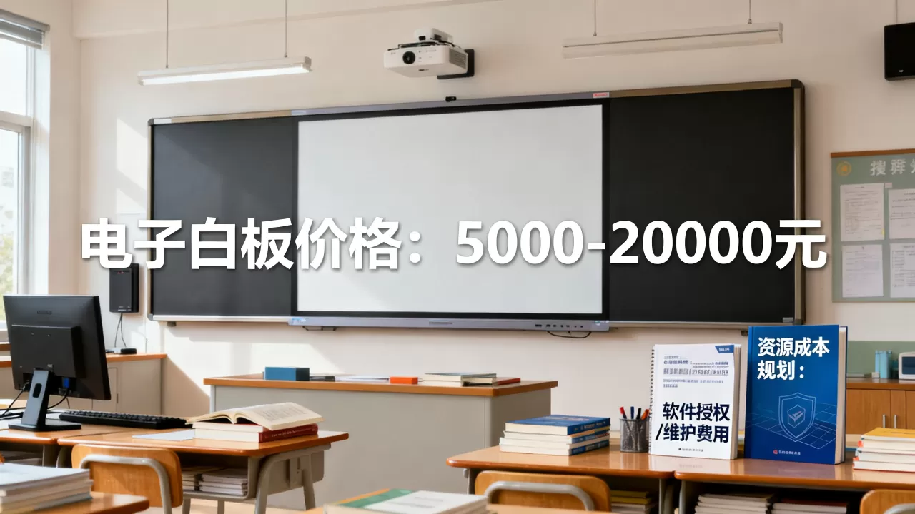 教室教学电子白板多少钱？，资源成本怎么规划