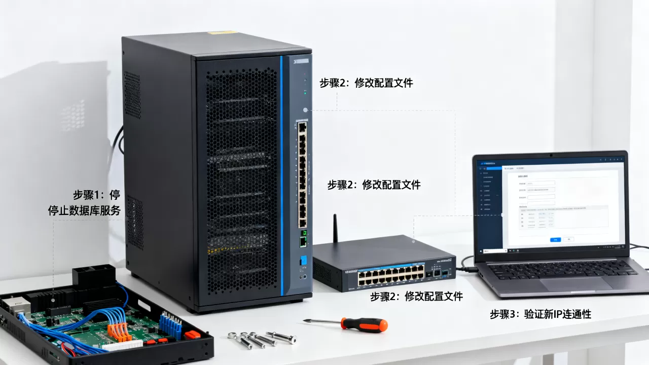 服务器搬移怎么修改数据库IP，逻辑IP地址修改步骤是什么