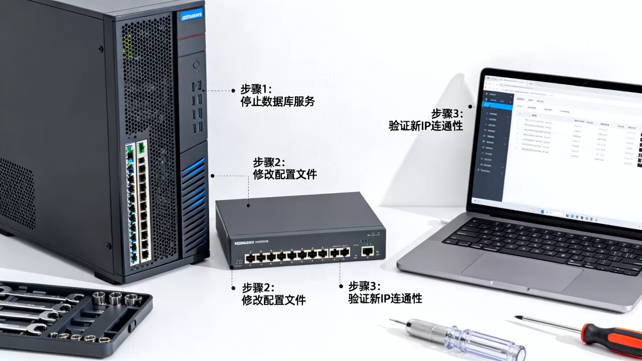 服务器搬移怎么修改数据库IP，逻辑IP地址修改步骤是什么
