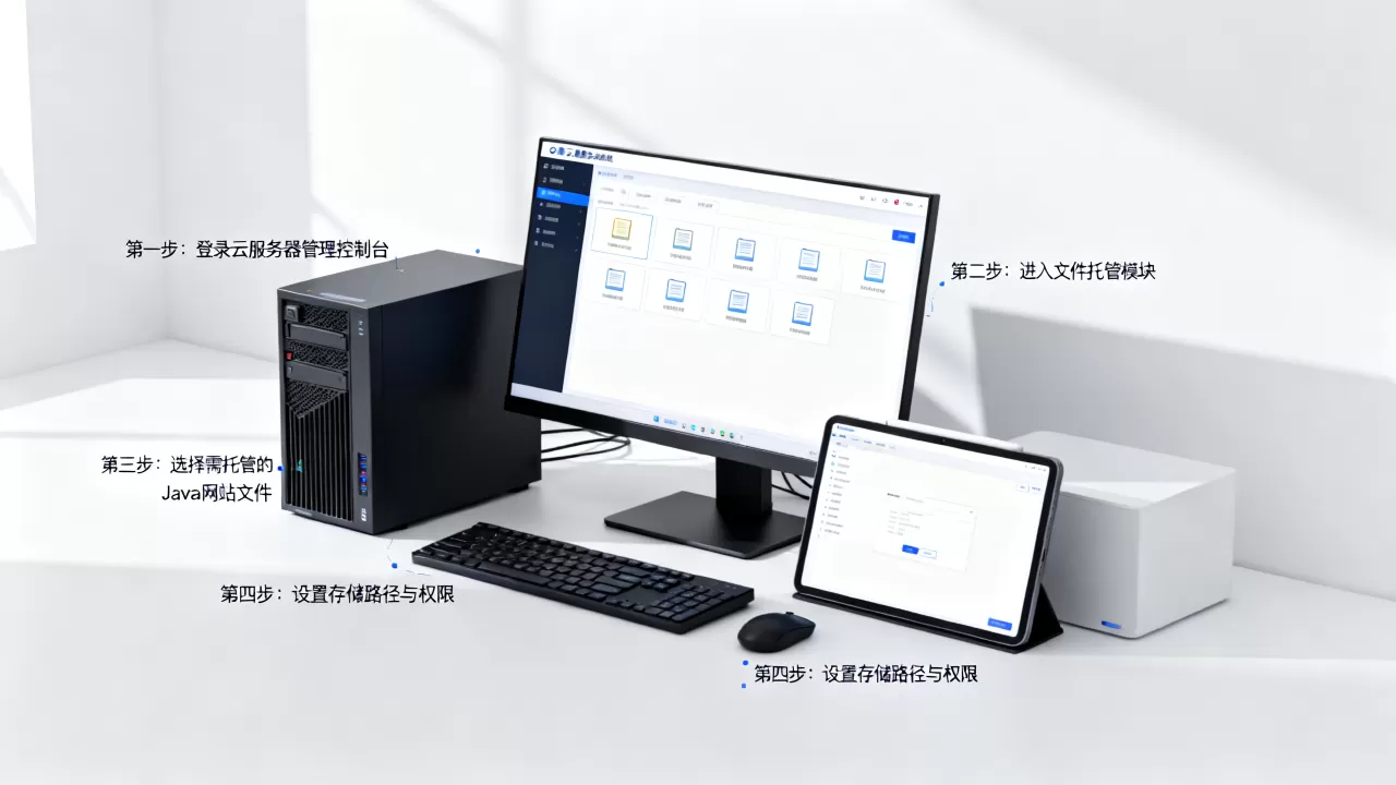 Java网站云服务器文件托管如何操作？, 步骤是什么？