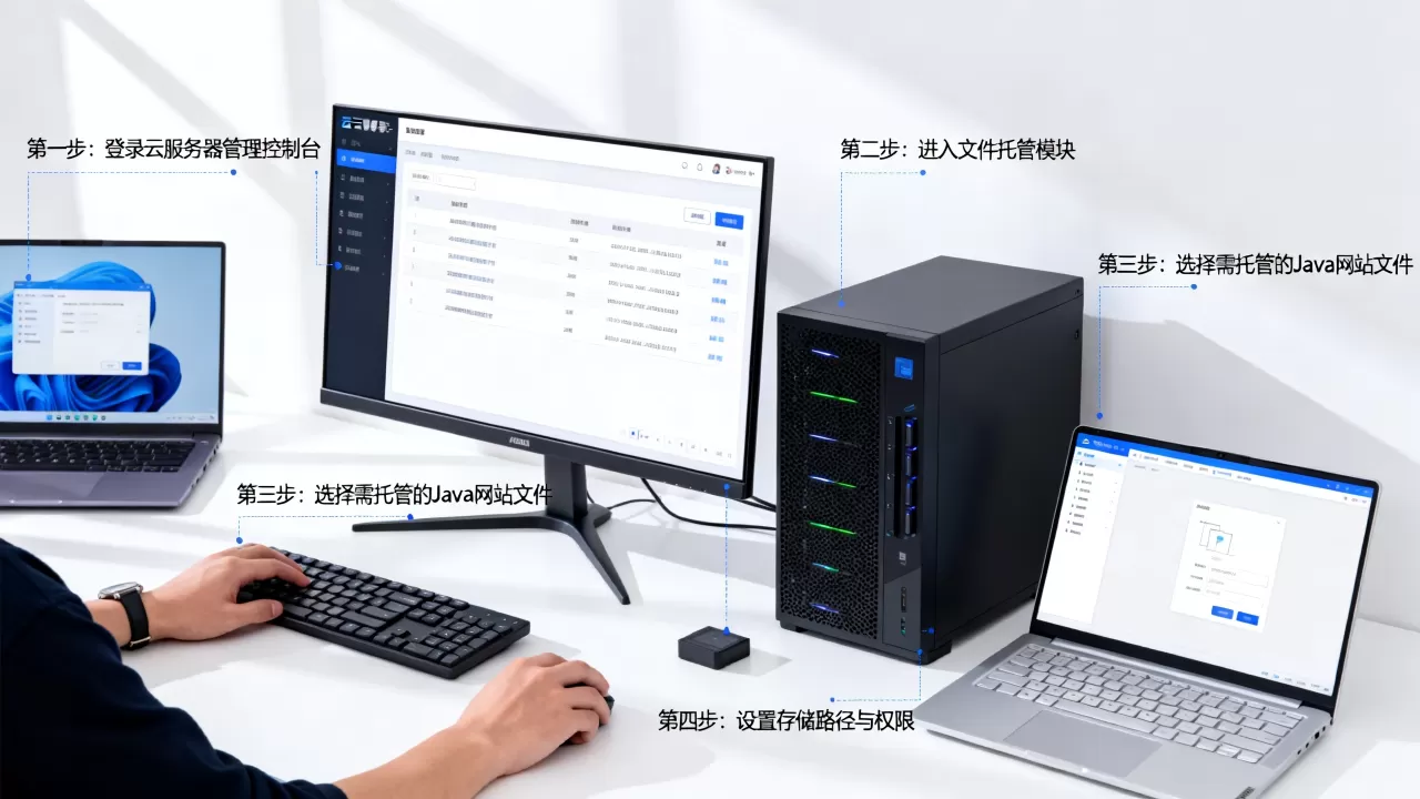 Java网站云服务器文件托管如何操作？, 步骤是什么？