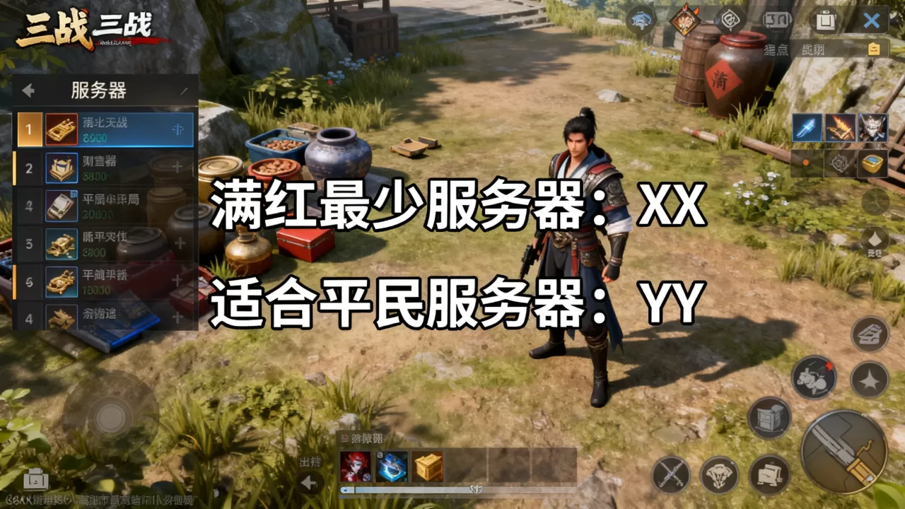 三战哪个服务器满红最少，哪个服务器适合平民