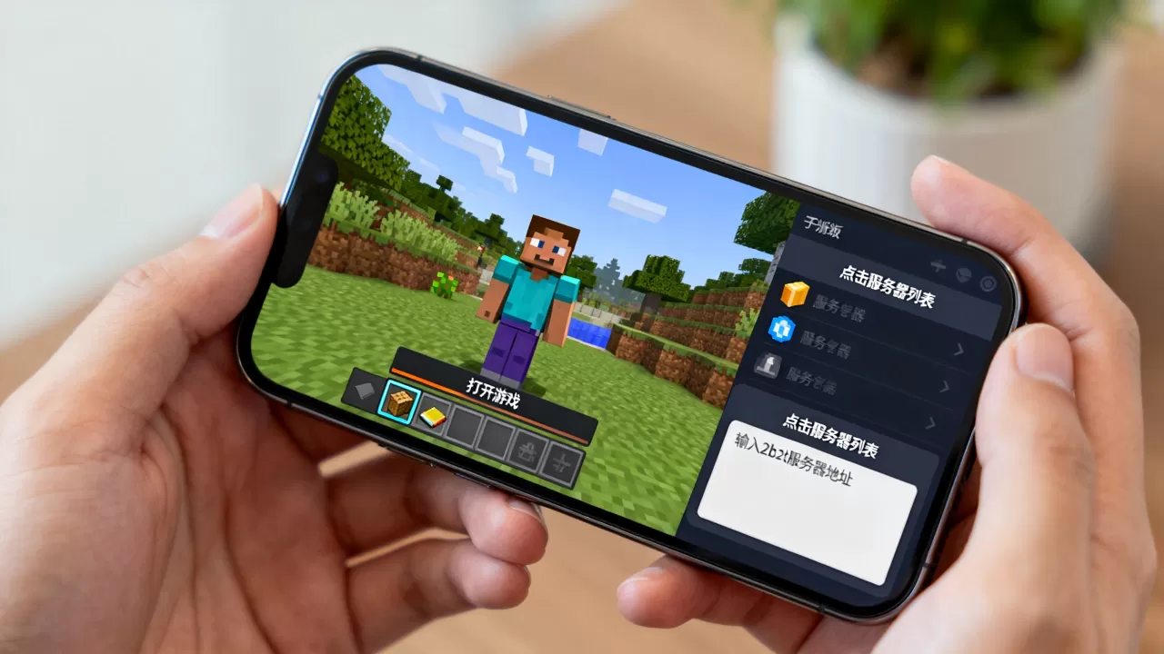 我的世界手机版怎么去2b2t服务器？，怎么做？