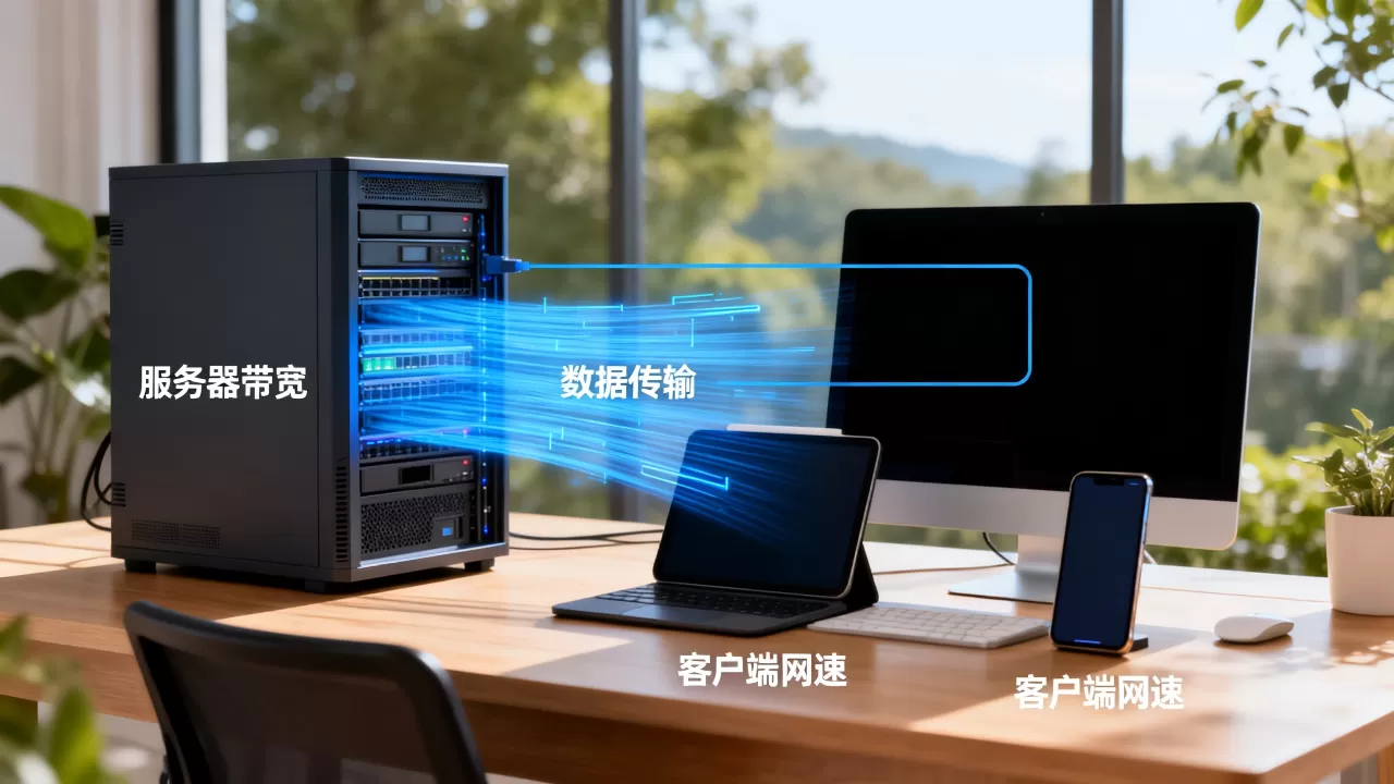 服务器和客户端网速与带宽有何关系?,怎么提升网速? 服务器和客户端网速与带宽有何关系?,怎么提升网速?
