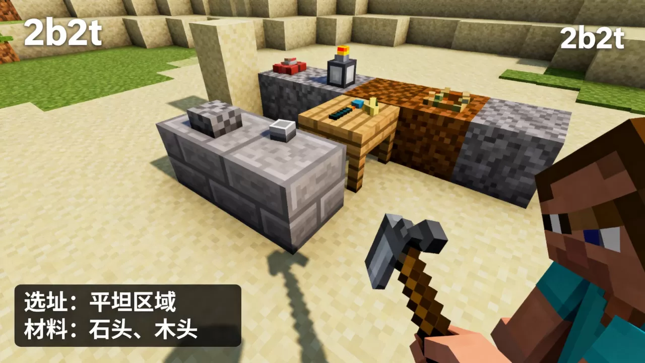 我的世界2b2t服务器怎么建基地？，2b2t基地怎么建