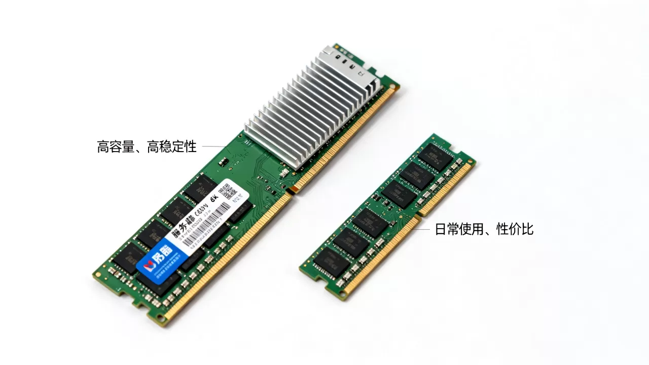 服务器的内存和普通内存到底有什么区别，哪个牌子好？