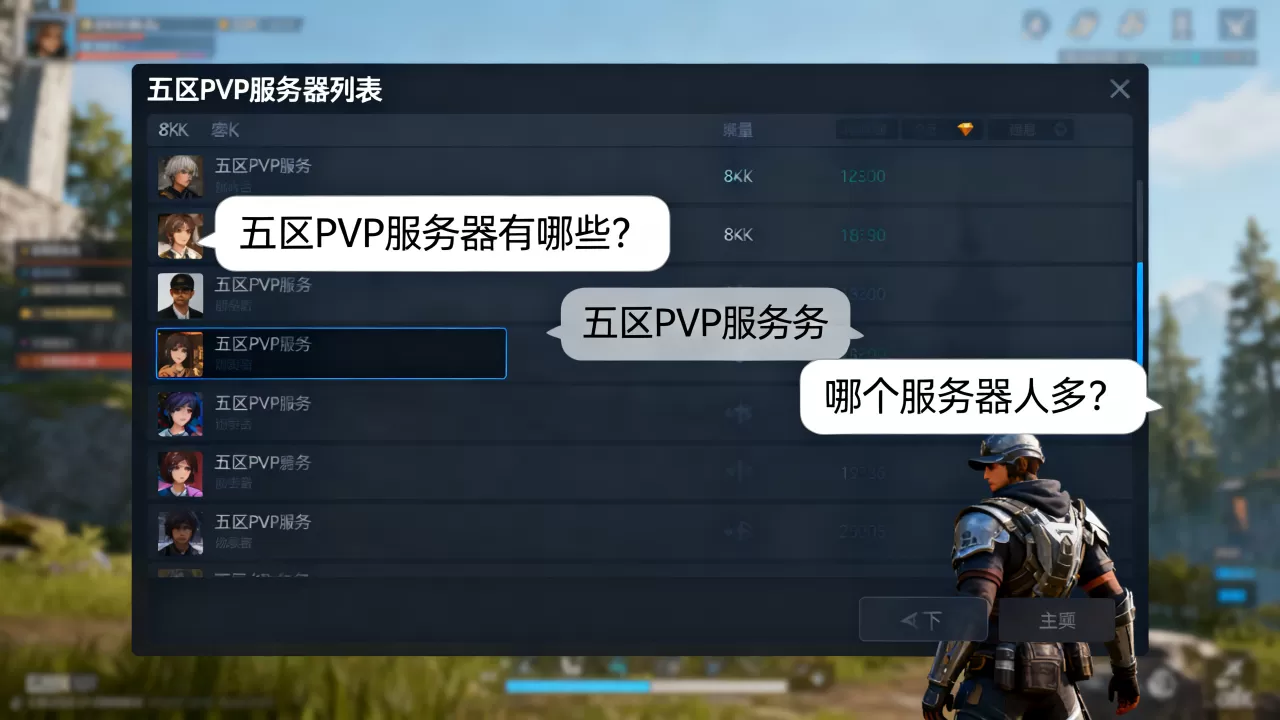 怀旧服五区哪些是PVP服务器？，哪个服务器好