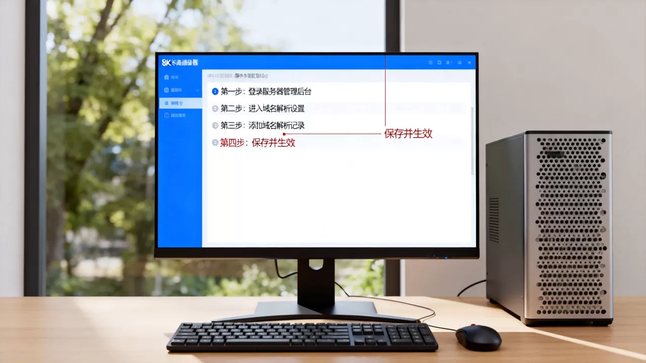 服务器配置域名时如何设置，操作步骤是什么