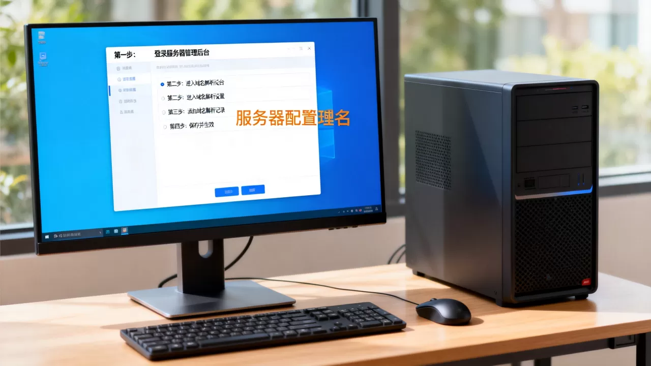 服务器配置域名时如何设置，操作步骤是什么
