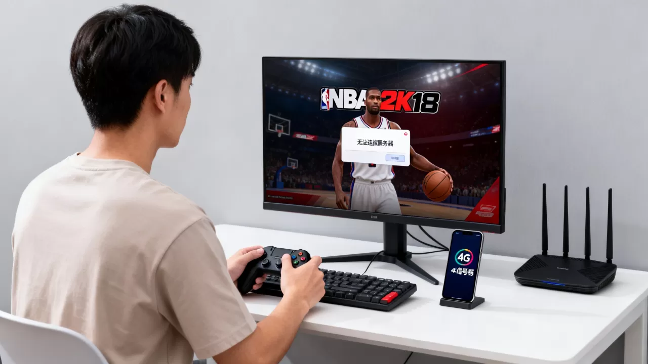 NBA2K18连不上服务器怎么解决，是什么原因？