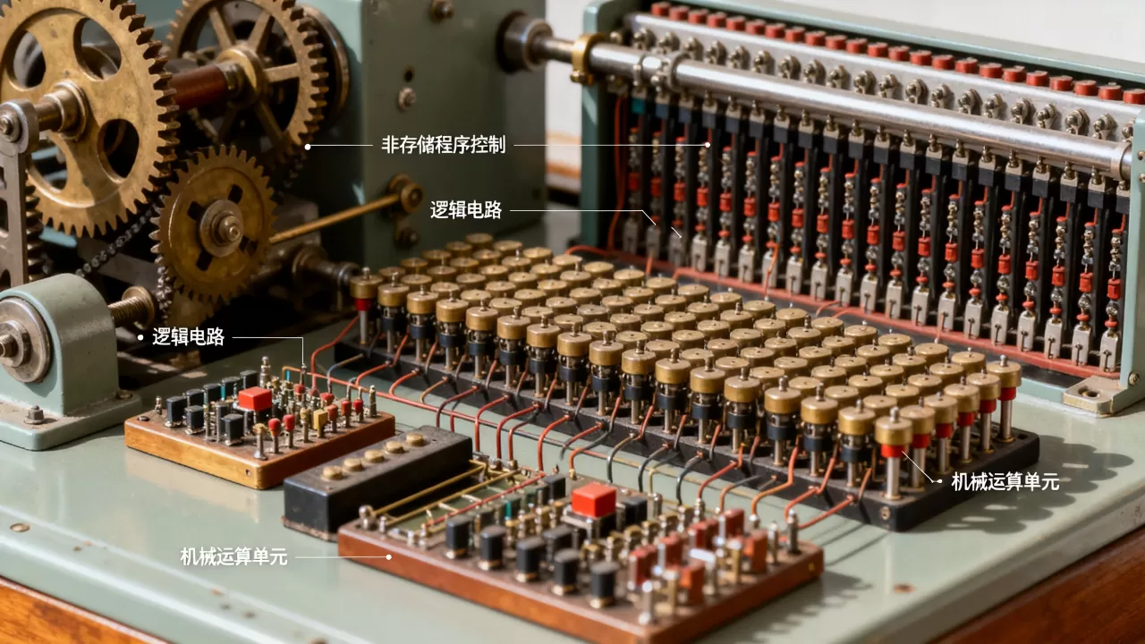 什么是非存储程序控制原理是的计算机，怎么理解？