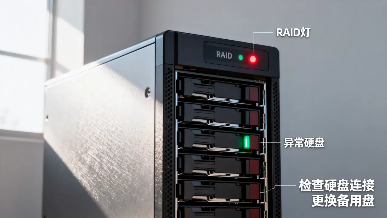 服务器RAID灯亮是什么原因,怎么解决? 服务器RAID灯亮是什么原因,怎么解决?