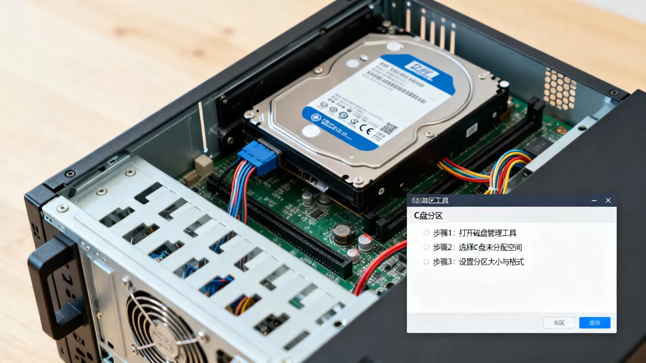 服务器C盘分区怎么做，操作步骤有哪些？