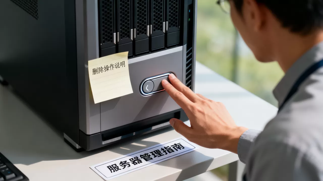 服务器上的删除按钮到底是什么意思？，怎么删除