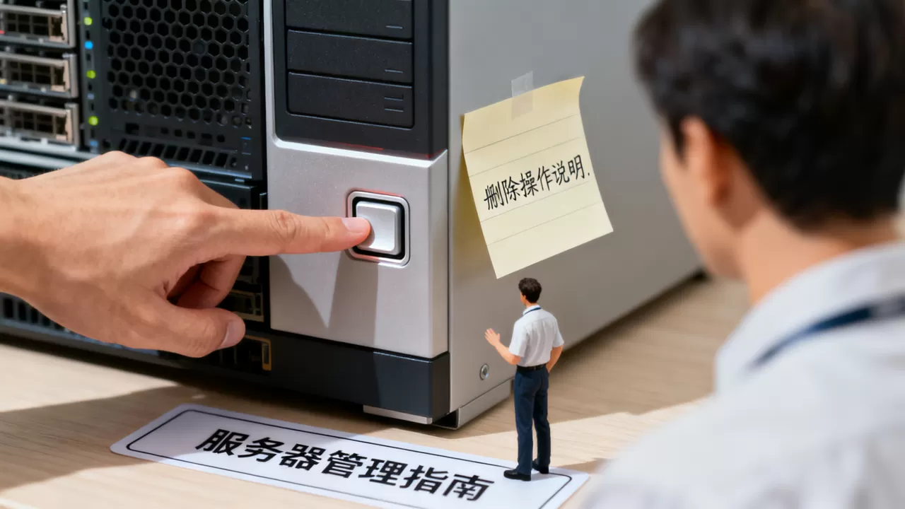 服务器上的删除按钮到底是什么意思？，怎么删除