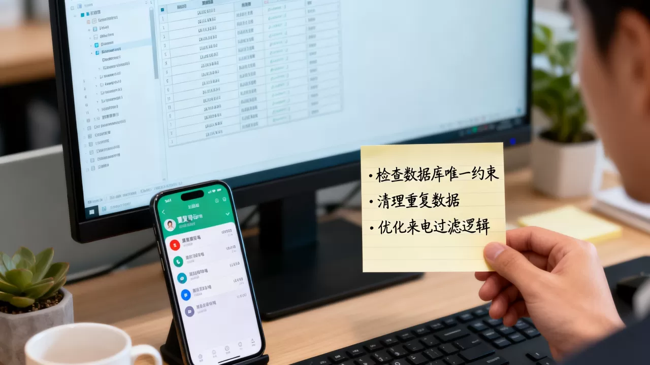 数据库值重复重复来电怎么办？，怎么解决重复来电