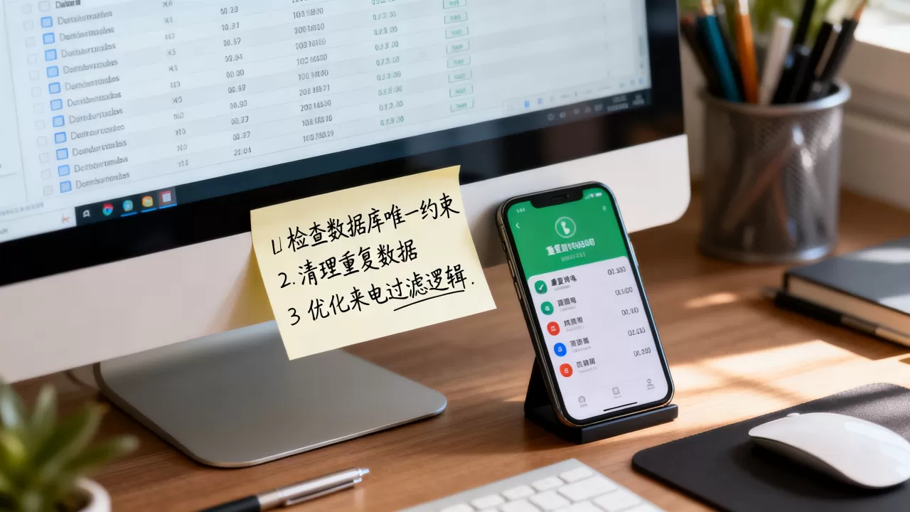 数据库值重复重复来电怎么办？，怎么解决重复来电