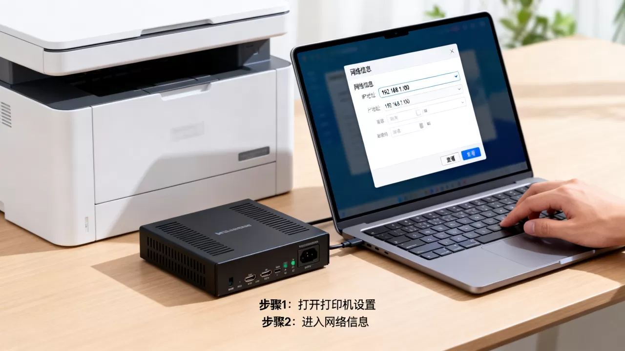 如何查看打印机服务器的IP地址，怎么查？