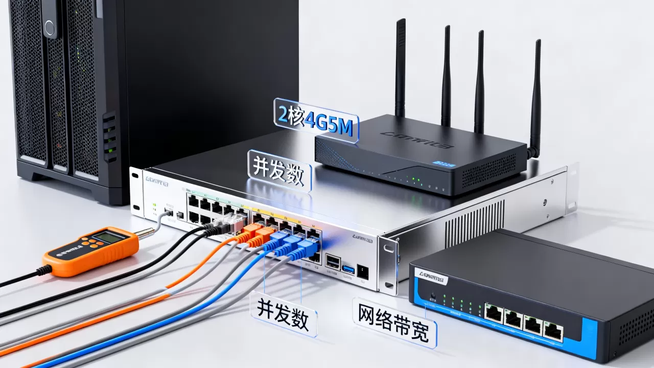 2核4G5M服务器能支持多少并发，够用吗？