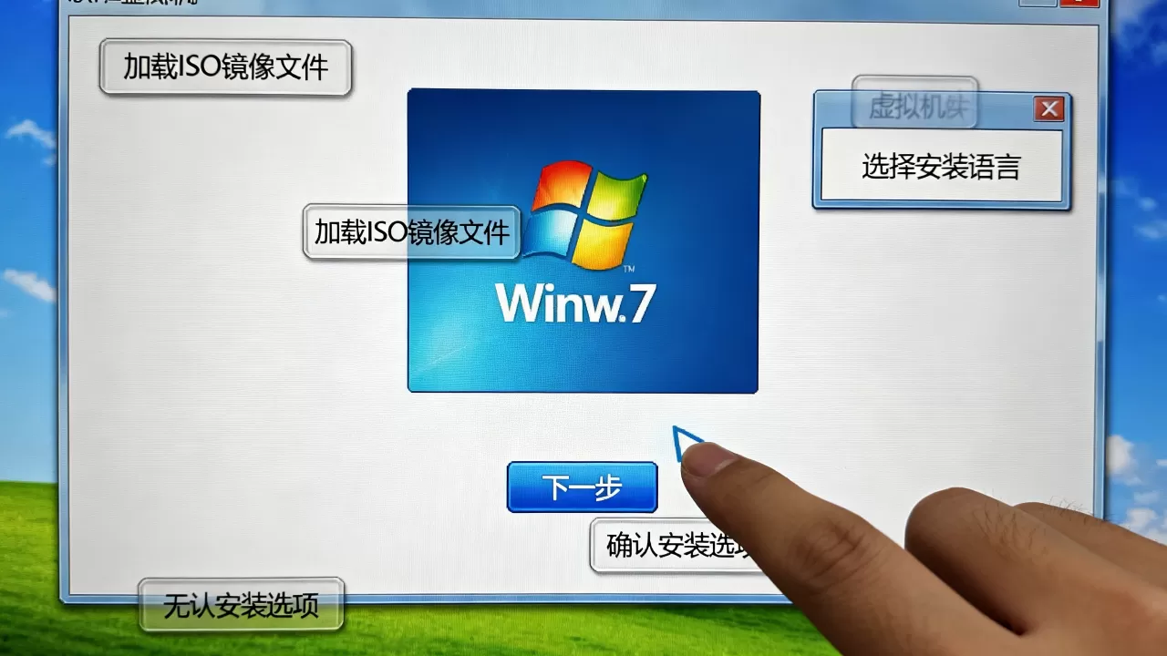 iso镜像怎么在虚拟机里装win7系统？，怎么安装win7