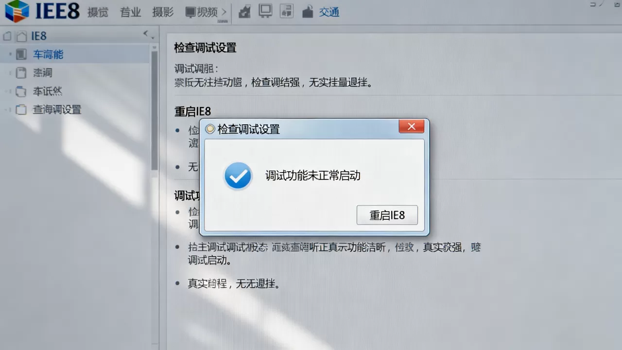 IE8网络调试功能无法正常启动怎么办?,怎么解决 IE8网络调试功能无法正常启动怎么办?,怎么解决