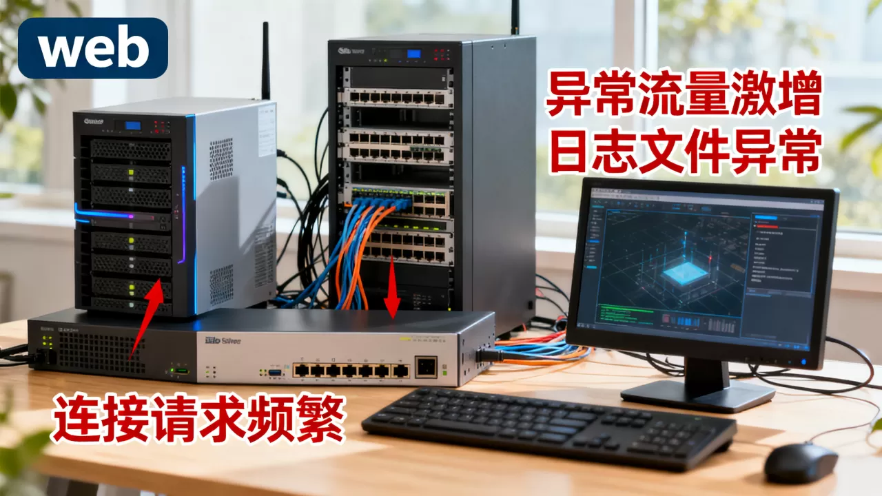 web服务器遭受攻击后哪些现象不是正常的，怎么办？