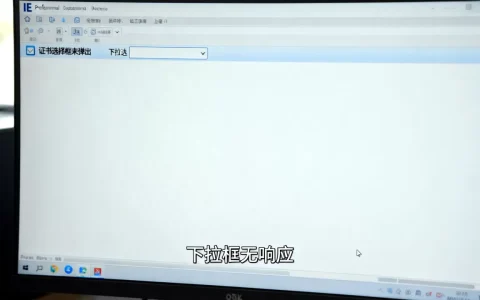 IE证书选择框、下拉框不弹出怎么办？，是什么原因