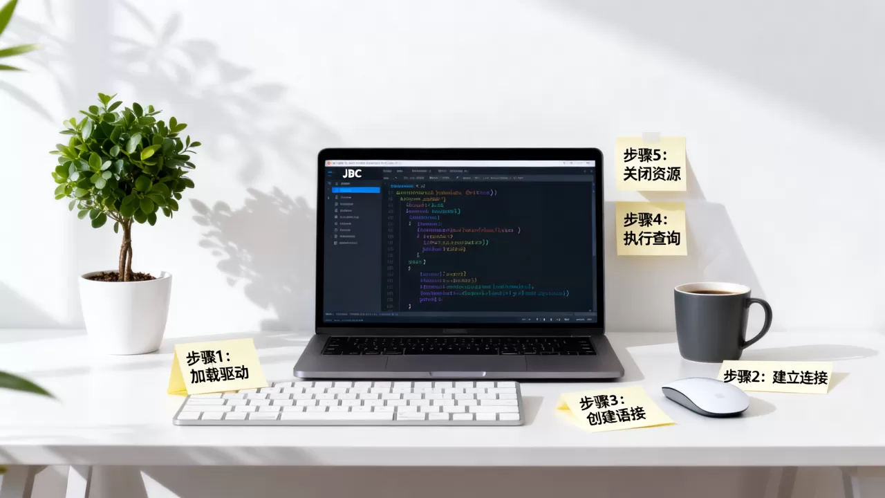 JDBC连接数据库的步骤是什么？，需要注意什么？