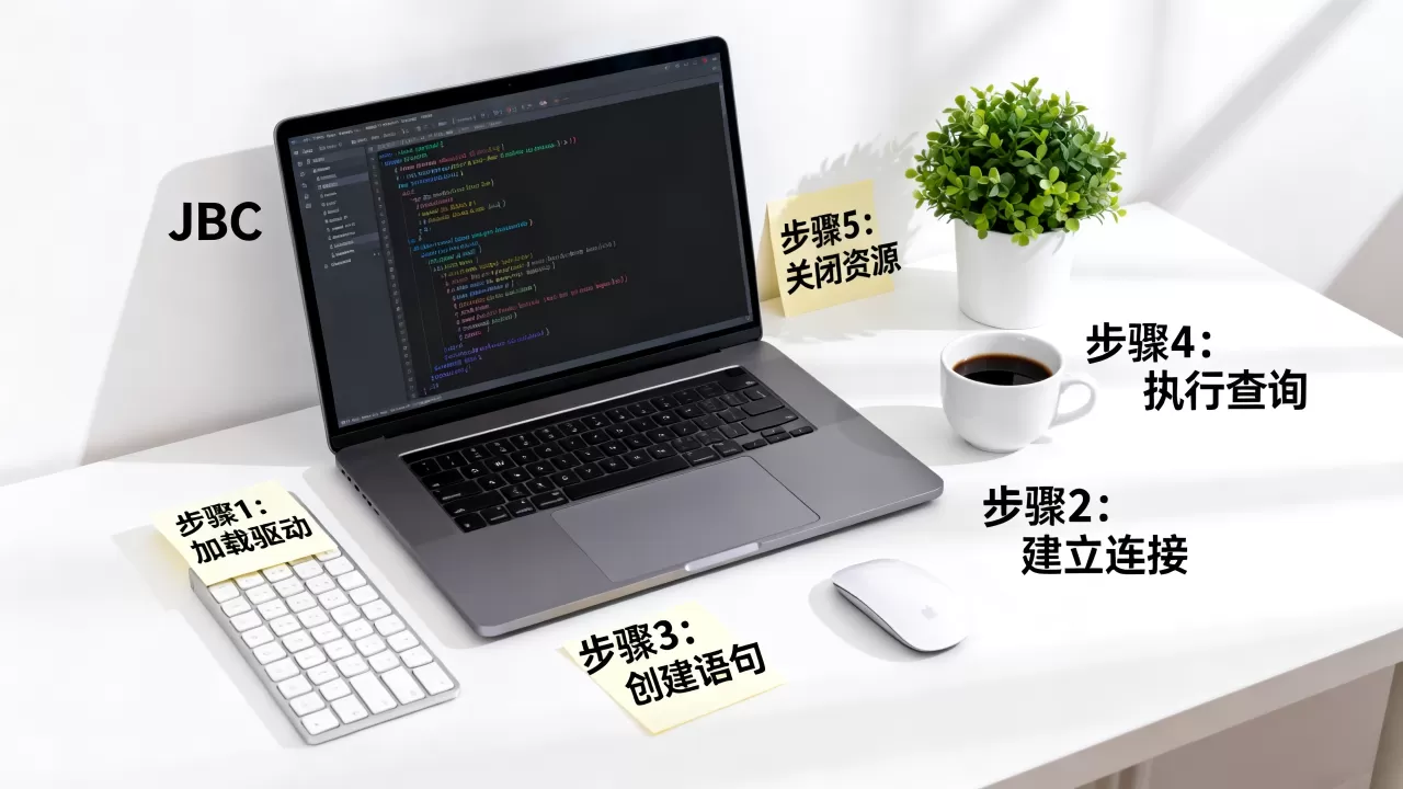 JDBC连接数据库的步骤是什么？，需要注意什么？