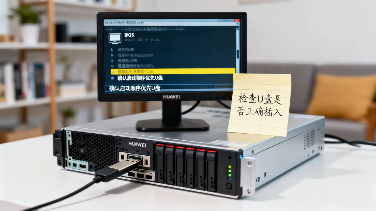 华为服务器bios安装设置u盘启动不了怎么办？，原因是什么？