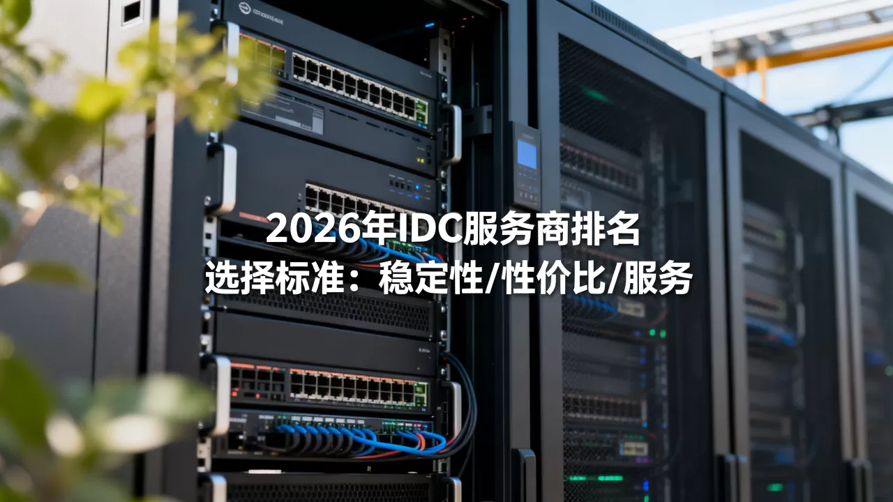 2026年中国IDC服务商排名哪家好？，怎么选